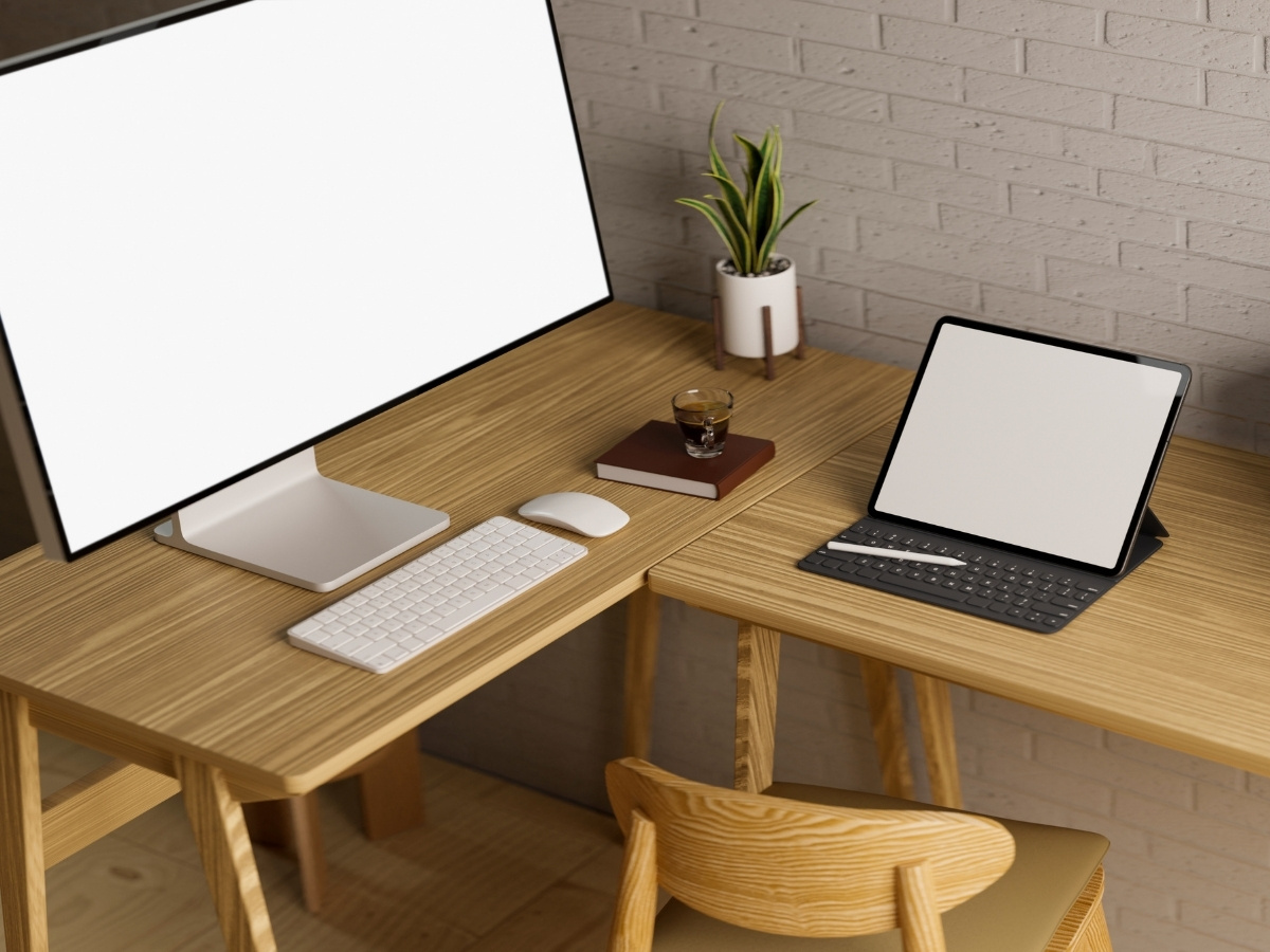 B&agrave;n l&agrave;m việc g&oacute;c (corner desk) phong c&aacute;ch Bắc &Acirc;u